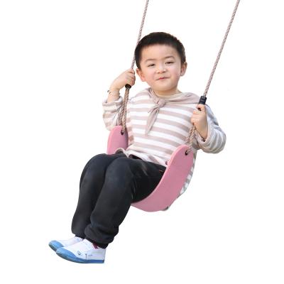 China Durable Strong Garden Swing Seat Patio Swings Adjustable Soft EVA Plastic Outdoor Children Hanging Belt Swing Seat for sale