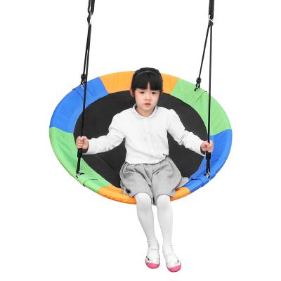 China Strong Hot Selling Rainbow Swing Child Spider Web Swing Outdoor Seat Swing Garden Around Net Swing for sale