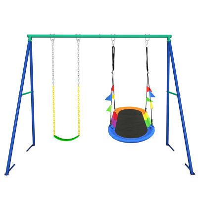 China Strong Playground Swing Set Kids Swing Seat Children Outdoor Swing Frame for sale