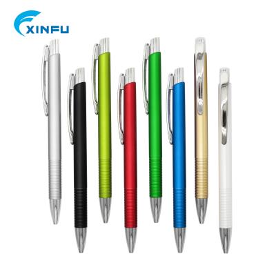 China Popular Cheap Price Glossy Click Ballpoint Pen With Company Logo for sale