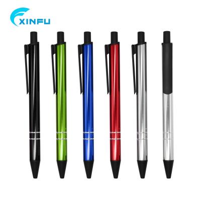 China Premium Click Action Pen Fashion Metal Metal Pen Laser Logo Metal Promotional Aluminum Pen for sale