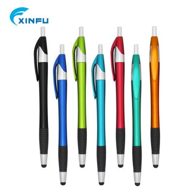 China Promotional Pen Novelty Promotional Plastic Silicone Rubber Smart Phone Stylus Pen Touch With Custom Logo for sale