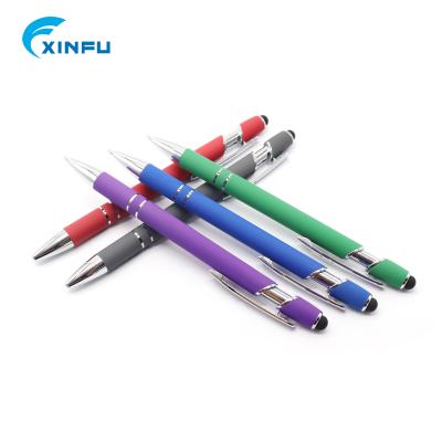 China Fluently Writing Click Function Pen Cheap Promotional Plastic Pen Stylus Pens With Custom Logo for sale