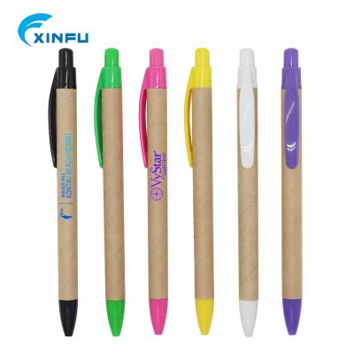 China eco friendly cheap personalized eco friendly paper ball pen custom made ballpoint pen with news paper for sale