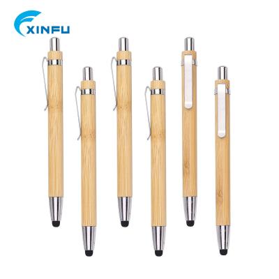 China Promotional Pen Recyclable Bamboo Pen Eco Friendly Bamboo Pen Engraving Logo Felt Metallic Pen for sale