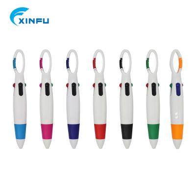 China 2020 promotional pen logo 3d pen plastic pen printer for plastic 3 color cheap multicolor tip plastic pen for sale