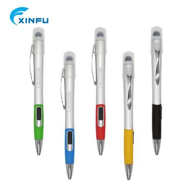 China Promotional Pen Plastic Promotional Pen With Dome LED Light Ballpoint Pen Laser Logo for sale