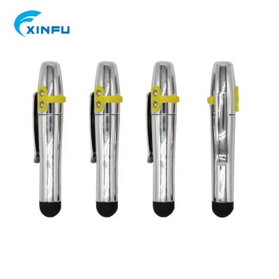 China Hot-selling Mobile Touch Screen Pen To Customize Cheap Gift Ballpoint Pen Plastic Infrared Ray Promotional Pen With Logo With LED for sale