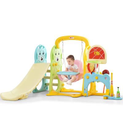 China Various Exquisite Design Plastic Slide Playground Baby Slide Swings For Children for sale