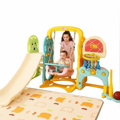 China New Design Plastic Dolphin Swing And Indoor Slide Baby Slide For Kids for sale