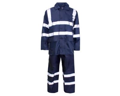 China Bachelor Waterproof Clothing Safety Jackets and Pants Set Traffic Construction Work Uniform Rain Gear Hi-Force Coat Rain Waterproof Suits for sale