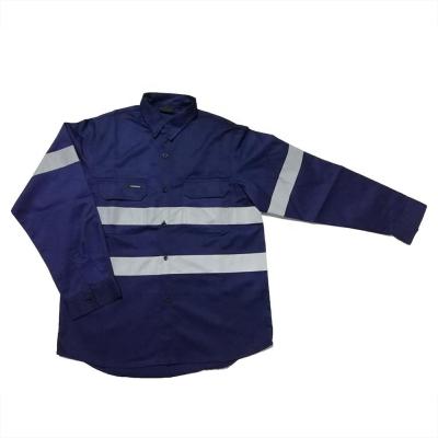 China Anti-pilling hi force work shirts cotton firefighter design fire resistant uniform shirts, flame retardant modacrylic and anti-static for sale