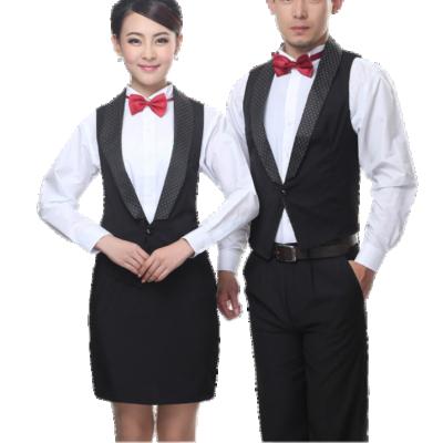 China Suit Factory Quality Wholesale Waiter Hotel Work Uniform for sale