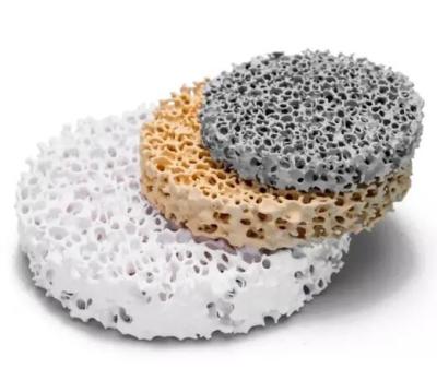 Chine Filtres à mousse en céramique au carbure de silicium et en aluminium Zirconia Zr Filtre à mousse en céramique poreuse pour la coulée à vendre