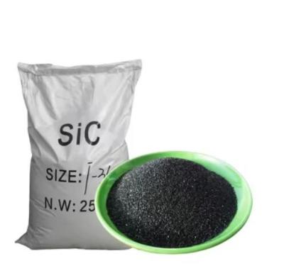 Κίνα Αβραστικό γυαλιστερό 98% 99% Sic Silicon Carbide Powder F60 Μαύρο Silicon Carbide προς πώληση