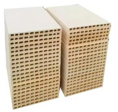 中国 Glass Kiln Furniture Mullite Cordierite Plate Grooved Perforated Cordierite Mullite Slab Refractory Ceramic Setter 販売のため