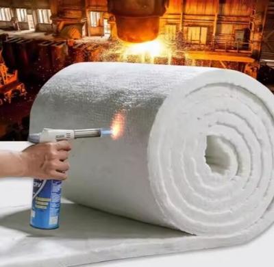 China Materiales aislantes para hornos industriales de alta pureza de fibra cerámica de lana de aluminio y silicato en venta