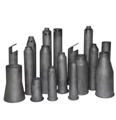 中国 High Quality Refractory Recrystallized Resic Sisic Sic Silicon Carbide Ceramic Burner Tube Nozzle 販売のため