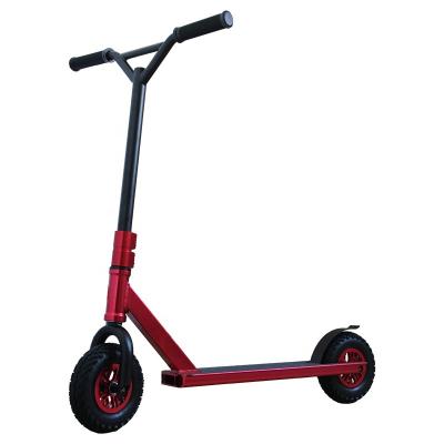 China Super Reliable With Air Wheel Aluminum Core Red Freestyle Stunt Scooter For Teenagers And Adults for sale