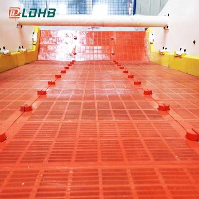 China Mineral Polyurethane Vibrating Screen Mesh Rubber Sieve Plates Dewatering PU Mesh Screen for sale