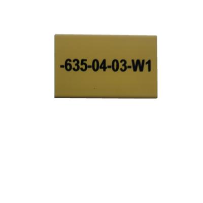 China Wholesale Waterproof Design Heat Shrink-fit Pyrocondensation PVC Wristband Labels From China for sale