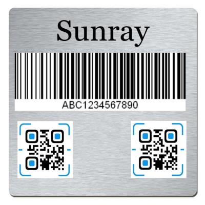 China Wholesale Custom Industry Stainless Steel Metal Logo Tags Brand for sale