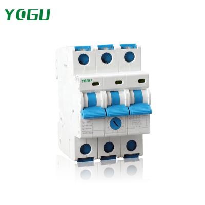 China New Design YGL7C Current Adjustable Miniature Circuit Breaker 1P 1P+N 2P 3P 3P+N 4P 6KA 8KA 10KA Type C D MCB YGL7C for sale