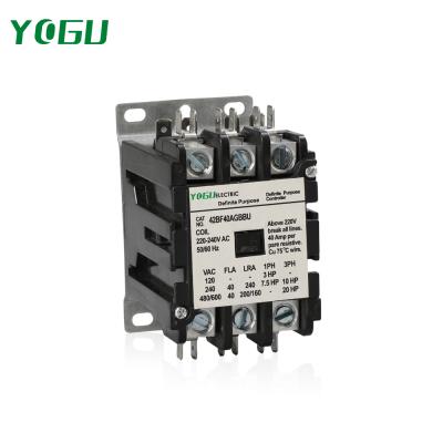 China SA CJX9 1P 1.5P 2P Purpose 4Pole AC Air Conditioning Contactor Set 20 3 Replacement Capacitor Contactor CJX9 30 40 50 60 75 90A for sale