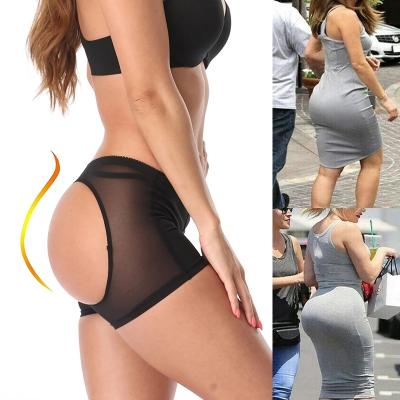 China Butt Lifter Shorts Antibacterial Antibacterial Underwear Briefs Panties Sexy Ass Control Body Shaper Women Lift Boyshorts Open Butt Hip Training for sale