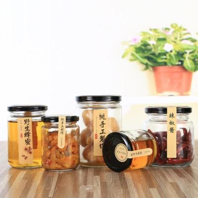 China 100ml 150ml195ml 240ml 350ml 450ml 500ml 1000ml food round jam glass jar for food factory direct sale for sale