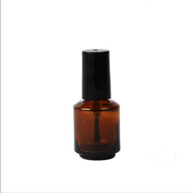 China Cosmetic Wholesale UV Gel Square Nail Polish Glass Bottle With Brush for sale