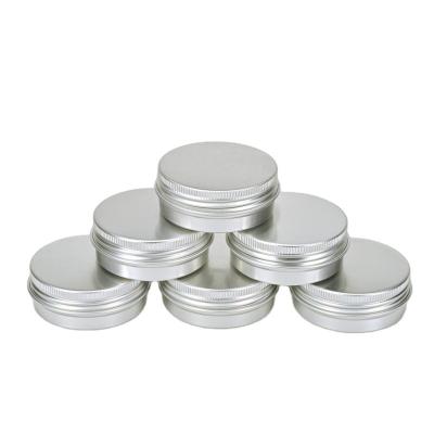 China Personal Care Round Empty Aluminum Jar Box For Balm Ointments Cosmetics Creams Candle Craft Jewelry Storage for sale