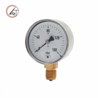 China Stainless Steel Manometer Brass Connector Capsule Pressure Gauge MT for sale