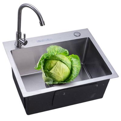 China Without Faucet Favorable Price SD584321 With 2 Faucet Holes 304 Above Stainless Steel Chinese Cheap Kitchen Sink for sale