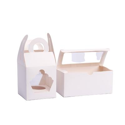 China Bulk Materials Recycled Creative Disposable Cake Boxes Large Small Cake Box Cup Cake Boxes for sale