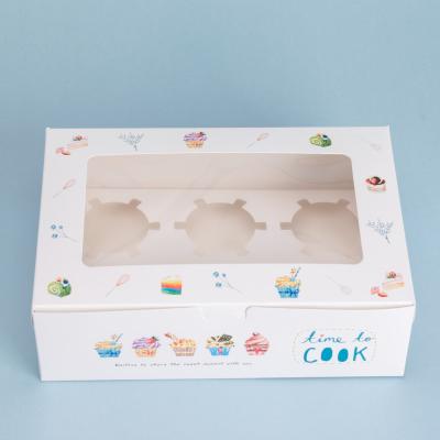 China Wholesale Acetate Materials Small 12inches Recycled Cake Box Cake Window Box for sale