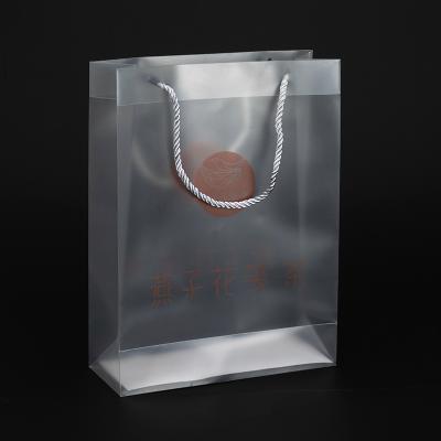 China Business& Portable PVC Advertising Cosmetics Jewelery Packing Transparent Bag Customized Shopping PP Clothing Plastic Bag Customized for sale