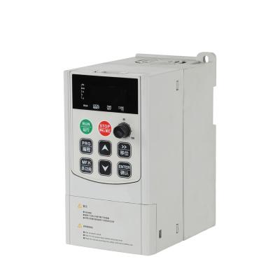 China Plastic Shell 220V 0.75kw/1.5kw/2.2kw heavy duty vector VFD 1P input and 3P Output Converter/ Adjustable Speed Drive/ Frequency Inverter for sale