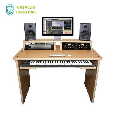 China New Design Customized Video Editing Desk Vocal Desk Disco Wood Living Audio Desk for sale