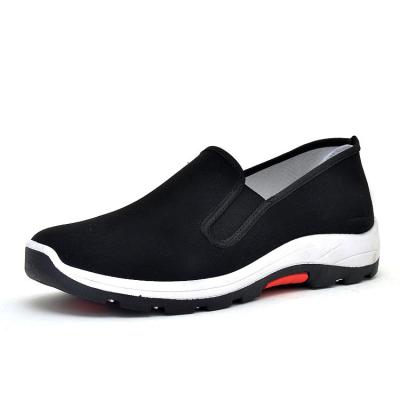 China China Factory Recyclable Classic Summer Style Cheap Cloth Upper Black Slip On Fashion Men Cloth Casual Shoes for sale