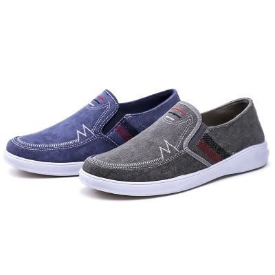 China New Designs Summer Recyclable Denim Slow Walking Wind Cheap Slip On Fashion Lit Lazy Men's Cloth Casual Shoes for sale