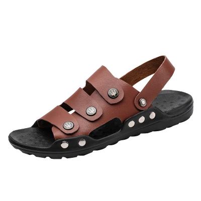 China Fashion Lightweight Sandals Beach Soft Sole PU Leather Quick Dry Men's Sandal Casual Shoes Indoor Outdoor Slippers for sale