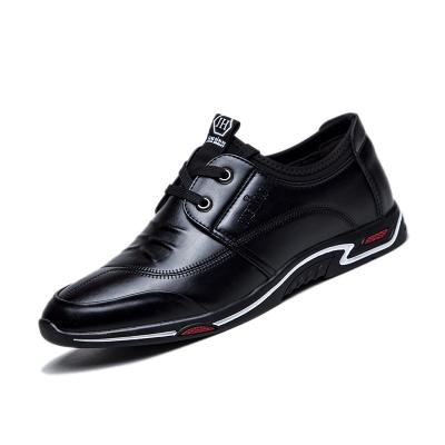 China High Quality Soft Breathable PU Breathable Waterproof Cheap Men Light Weight Leather Shoes For Wedding for sale