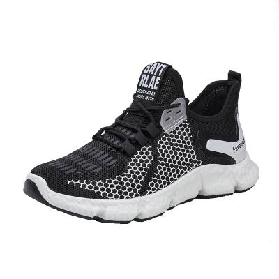 China Fashion Trend New Mesh Sports Men's Shoes Light Up Sneakers Comfortable Running Leisure Flying Shoes for sale