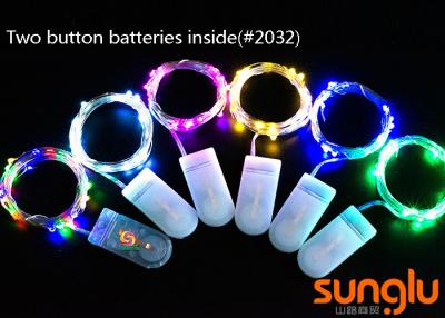 Cina la corda dell'interno decorativa di 2M 20D 0603 LED accende una batteria di due bottoni per la festa in vendita