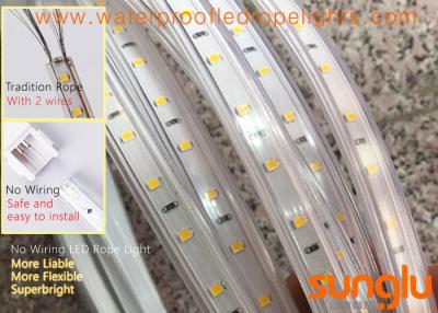 Chine 220V aucun câblage 2835 60D imperméabilisent la lumière de corde de LED, les lumières de bande flexibles menées par haute tension à vendre