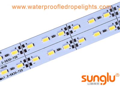 China Aleación de aluminio 5630 longitud modificada para requisitos particulares rígida los 50MM de la luz de tira de 72 LED debajo del gabinete en venta