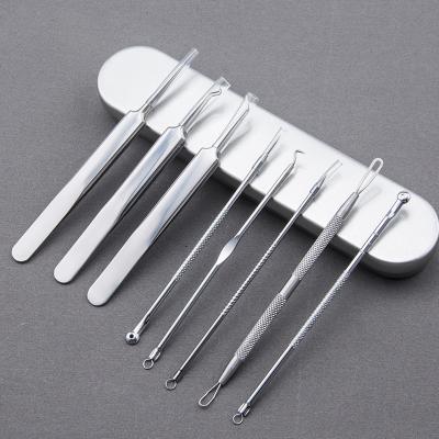 China Portable And Comfortable Professional Stainless Steel Acne Pimple Needles Blackhead Remover Tool Surgical Pimple Extractor Tool Kit With Box for sale