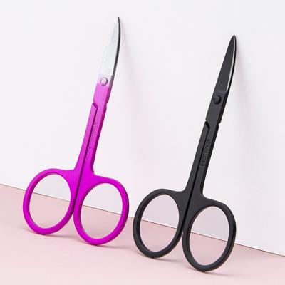 China No Loose Handle Private Label Eyelash Scissors Custom Eyebrow Scissors With Custom Packing for sale