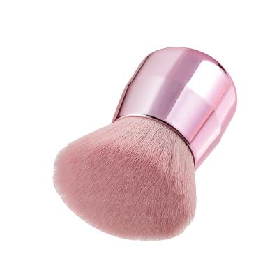 China Angular Blush Travel Kabuki Makeup Brush (Rose Gold) for Foundation, Blush, Bronzer, and Powder for sale